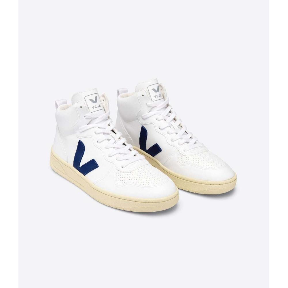 Veja V-15 CWL Topanky Damske White/Navy | SK 583WNB